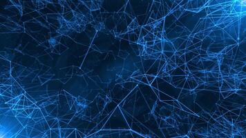 Abstract bu three-dimensional lines moving background video