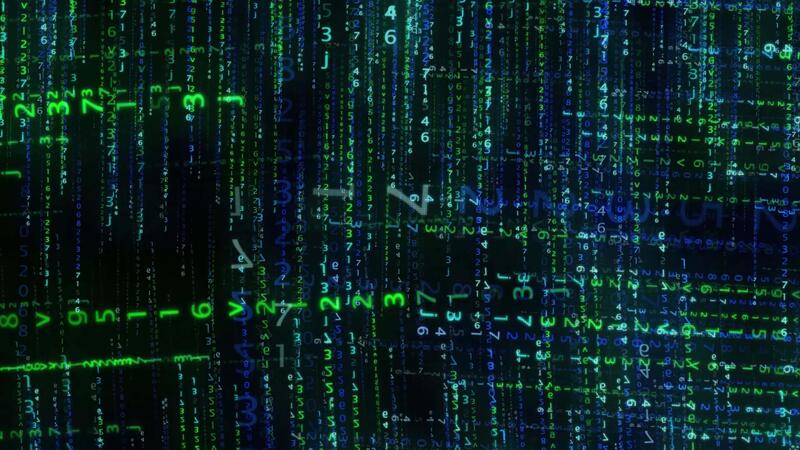 Codes and numbers moving on the computer screen 50600693 Stock Video at ...