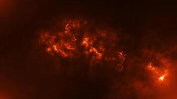 Abstract background of flowing hot clouds video