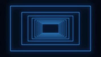 Movement along rectangular tunnel of lines of light video
