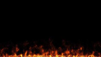 Flames at the bottom of the screen video