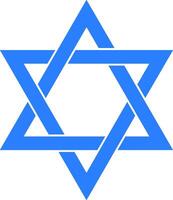 The star of david is a symbol of israel vector