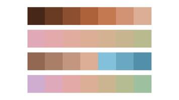 Dusty Rose color palette. Mono, analogous, complementary, triad color. Color palette for ui ux design. Abstract illustration for your graphic design vector