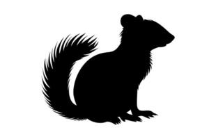 Skunk Black Clipart isolated on a white background vector