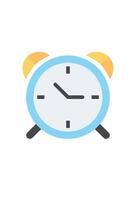 simple alarm clock icon for design. vector
