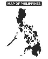 Collection of Philippines country grey political maps set with border outline illustration vector