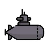 Submarine icon illustration design vector