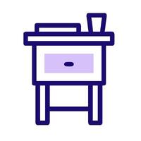 Bedside table icon illustration vector