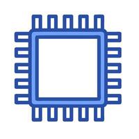 A computer processor icon on a white background vector