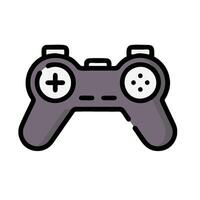 A black and white drawing of a game controller vector