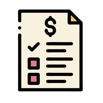 un caja con un dólar firmar en eso vector