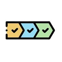 A check mark icon with a check mark on it vector