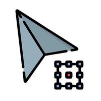 A paper airplane with a square in the middle vector