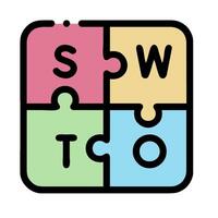 Swot - a word puzzle game vector
