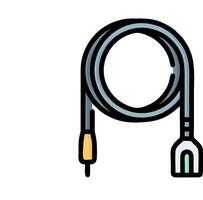 A cord with a plug on it vector