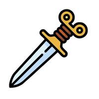 A dagger icon on a white background vector