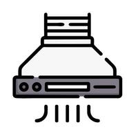 A black and white illustration of a computer vector