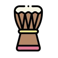 A drum icon on a white background vector