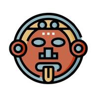 An icon of a mask with a face vector