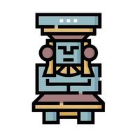 An icon of a man in a hat with a hat on vector