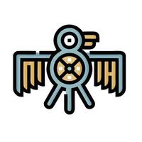 A bird with a wheel on its head vector