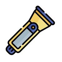 A flashlight icon on a white background vector