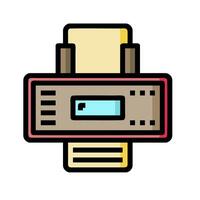 A printer icon on a white background vector