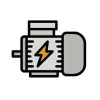 A motor with a lightning bolt on it vector