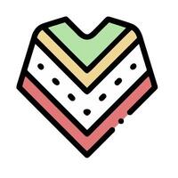 A heart shaped cake with a rainbow on it vector