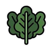 A green leaf icon on a white background vector