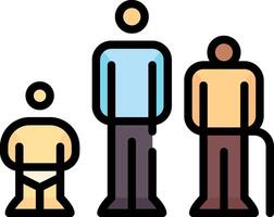 People in different stages of life vector