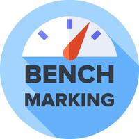Benchmarking - the process of measuring the performance of a website vector