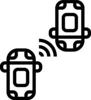 Car navigation system icon vector