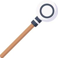 A magnifying glass icon on a white background vector