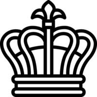 A crown icon on a white background vector