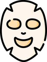 A smiling face with a mask on it vector