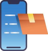 Mobile app for sending and receiving files vector