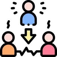 People are connected to each other in a circle vector