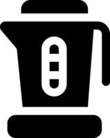 A black and white image of a blender vector