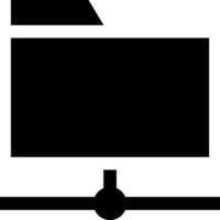 A black and white image of a file cabinet vector