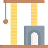 A cat toy with a cat on it vector