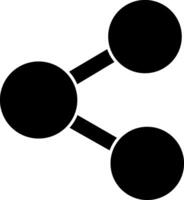 A black and white image of two circles vector