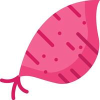 A pink leaf with dots on it vector
