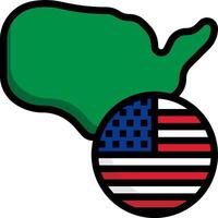 Usa flag soccer ball clipart vector