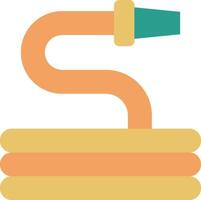A pipe with a green handle and a yellow handle vector