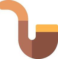 A pipe with a brown and orange tip vector