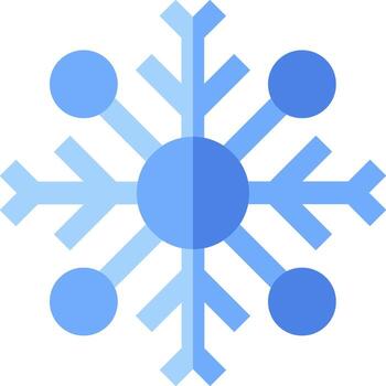 A snowflake with four points on it vector