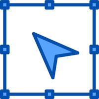 A blue arrow pointing to the left vector