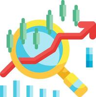 How to use a stock chart in your business vector