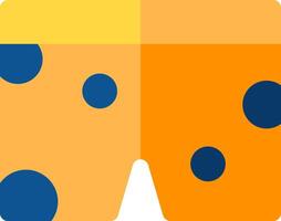 A pair of shorts with polka dots on them vector
